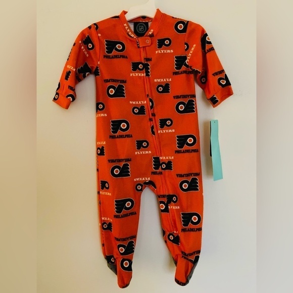 NHL Other - 3/$20 NHL Licensed Philadelphia Flyers Footed Sleepwear Hockey Fan, 12M snug fit